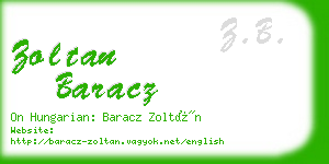 zoltan baracz business card